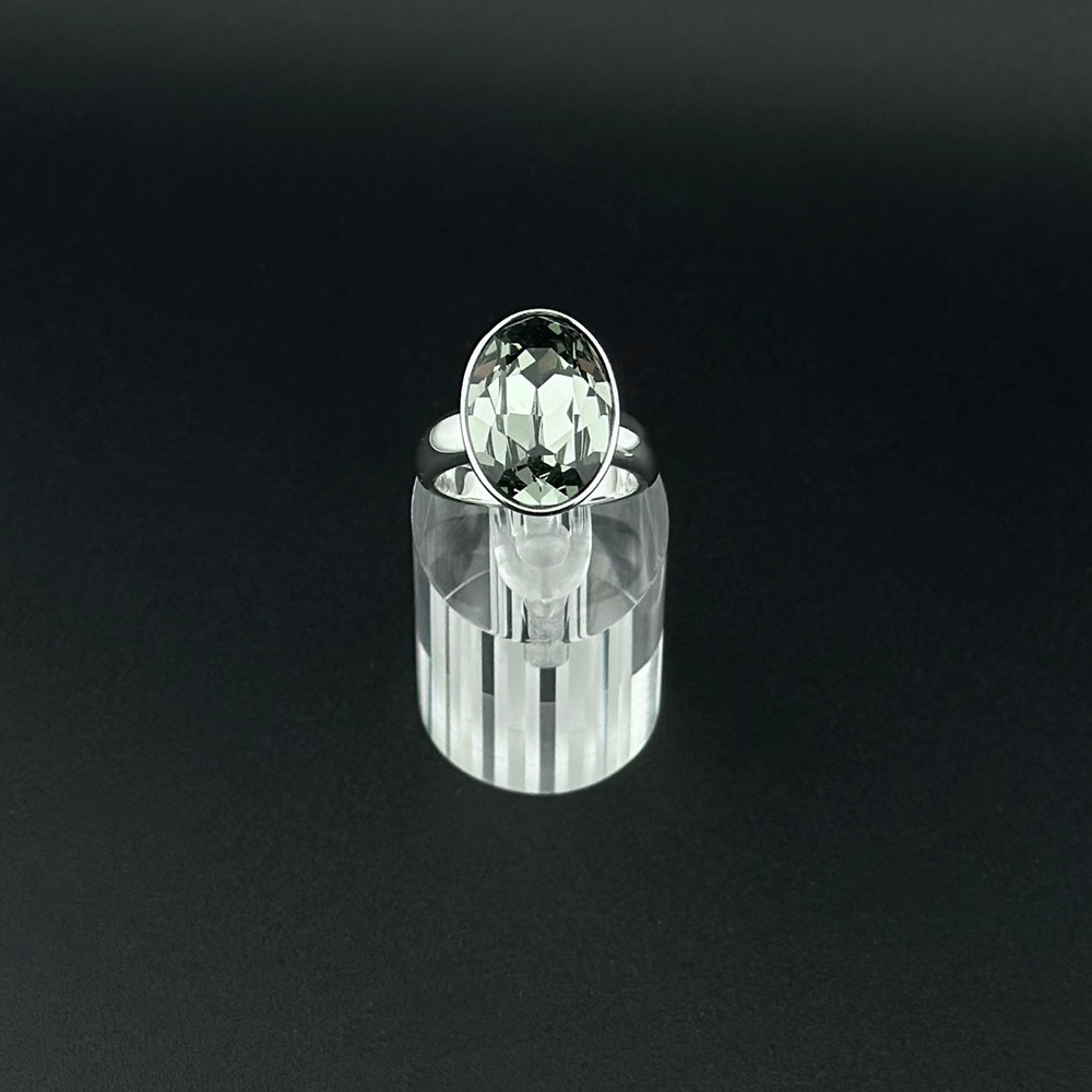 Eclipse Ring Size 8 Touchstone Crystal By Swarovs… - image 1